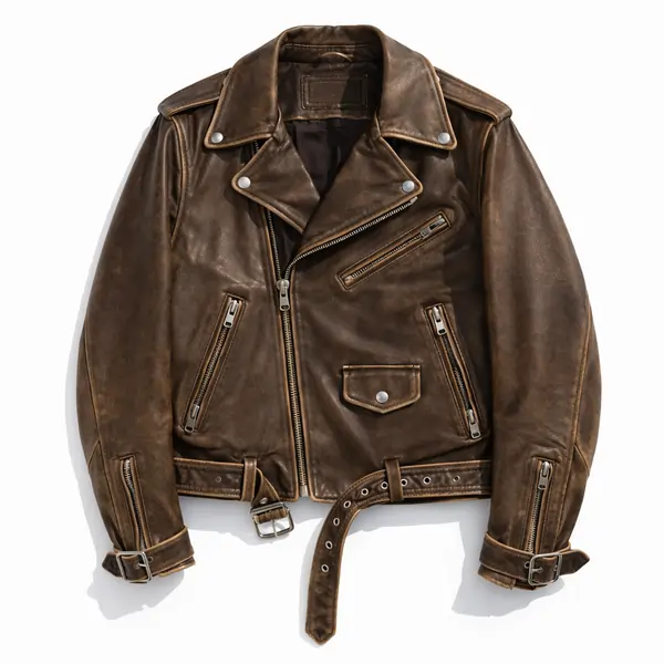 vintage distressed brown leather jacket leather coats & jackets for men